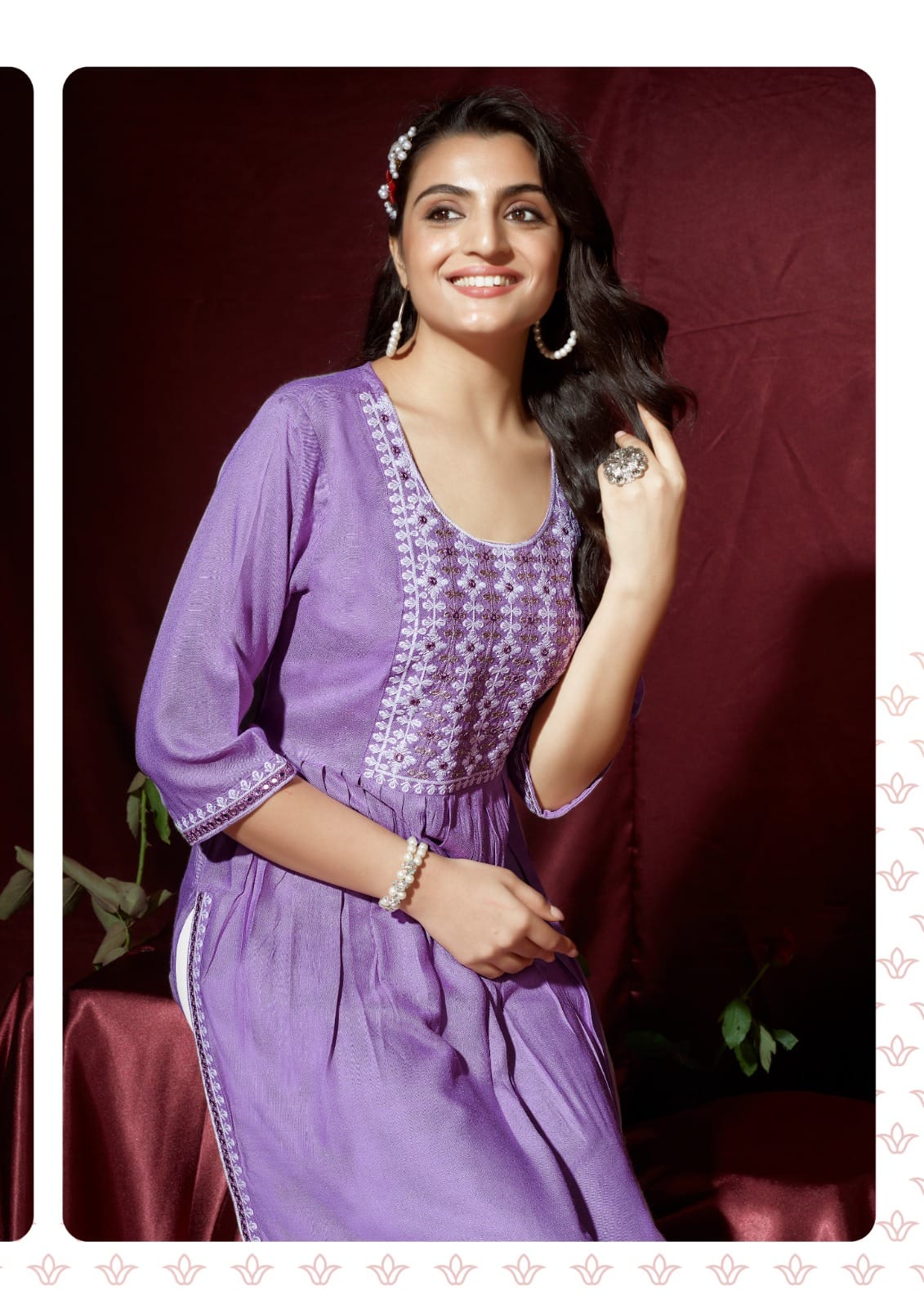 Smiley By Wanna Naira Cut Designer Kurtis Catalog